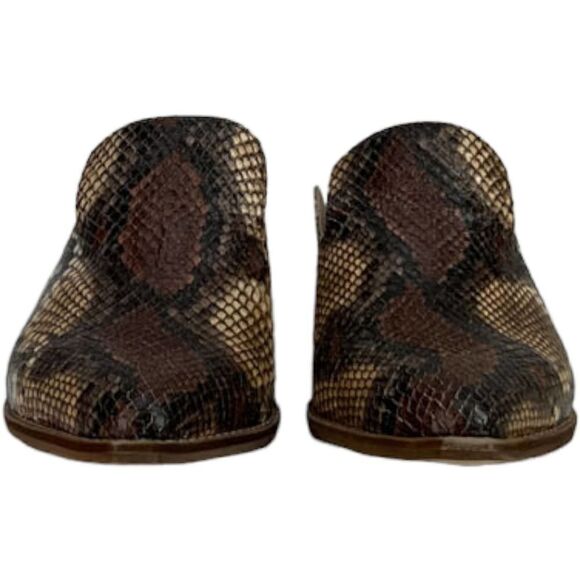Chinese Laundry Marnie Python Snake Print Mule Stacked Heel Loafers Clogs US 6 - Picture 5 of 9
